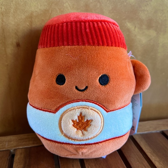 CROSS LIST* NWT 5” VHTF FTM Jeremiah The Maple Syrup Jar Squishmallows food - Picture 1 of 6